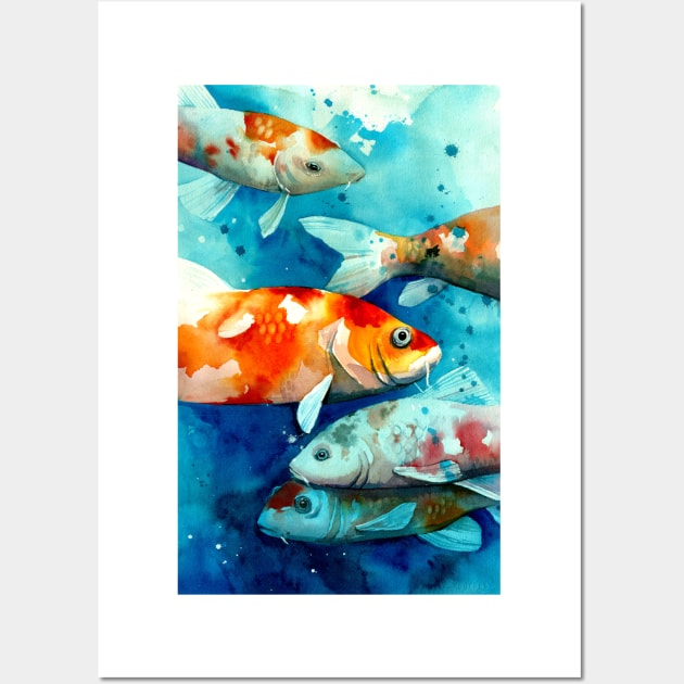 Koi In Motion Wall Art by JCPhillipps